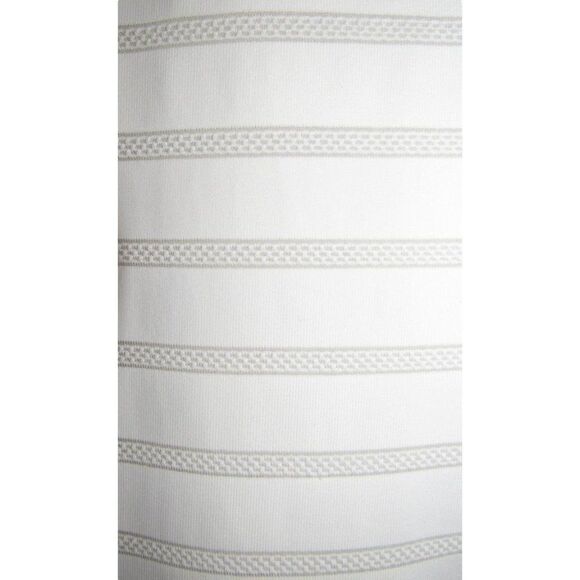 Dockers White Stripe 1/4 Zip Golf Tennis Sleeveless Polo Shirt L‎ - Picture 3 of 4